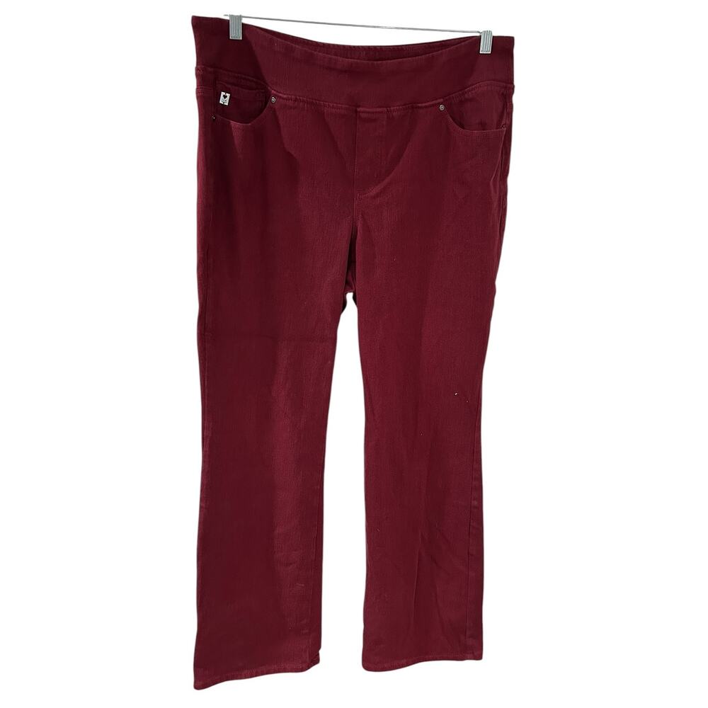 Belle by Kim Gravel Flexibelle Straight Leg Zinfandel Jeans Plus size 20W EUC